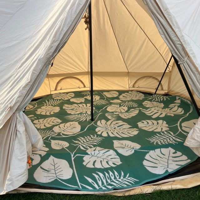 Full Moon Verdure Mat for Glawning and Bell Tents Recycled Polypropylene (two halves)