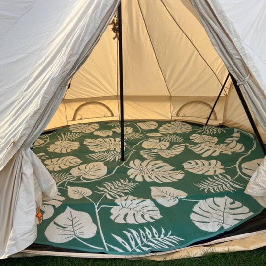 Full Moon Verdure Mat for Glawning and Bell Tents Recycled Polypropylene (two halves)