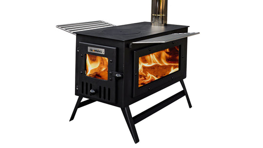 Vista Stove: Portable Woodburner with Carry Bag, Racks, Flue Pieces, Spark Arrestor