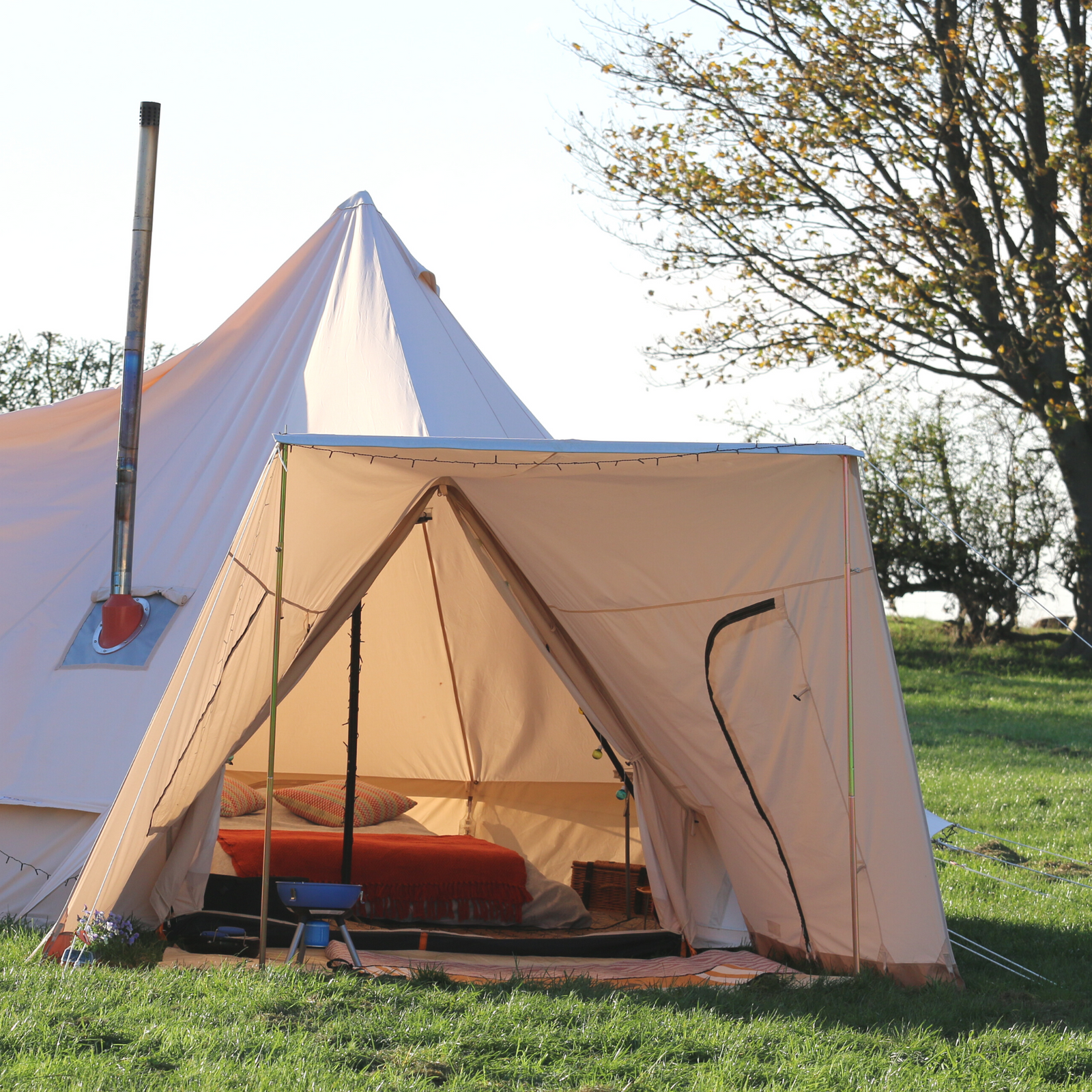 Bell tent outlet canopy